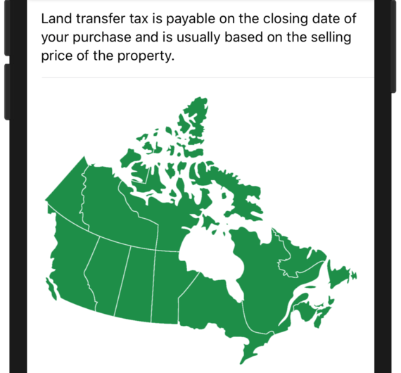 Check Land transfer taxes anywhere in Canada