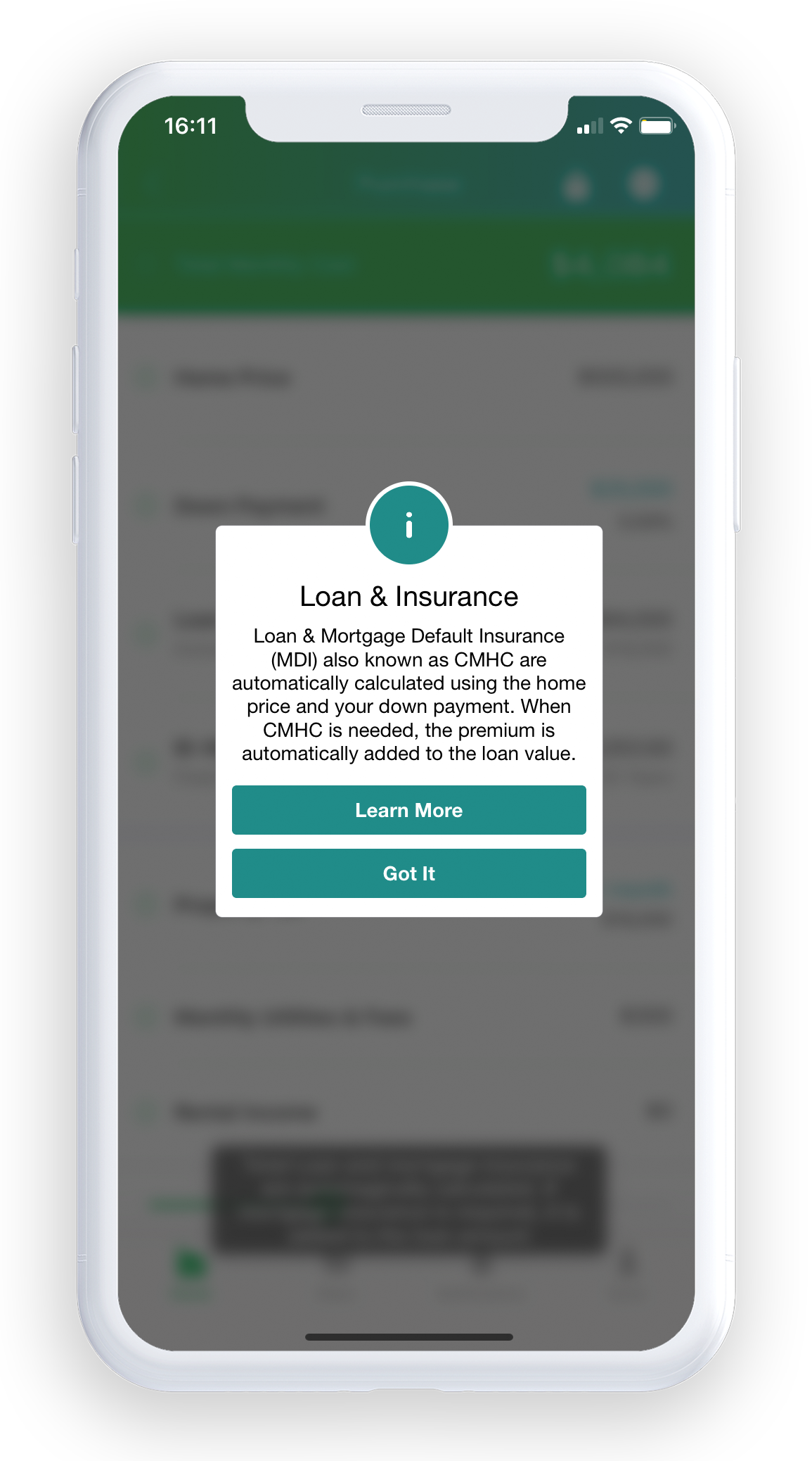 Mortgage Insurance Canadian Mortgage App