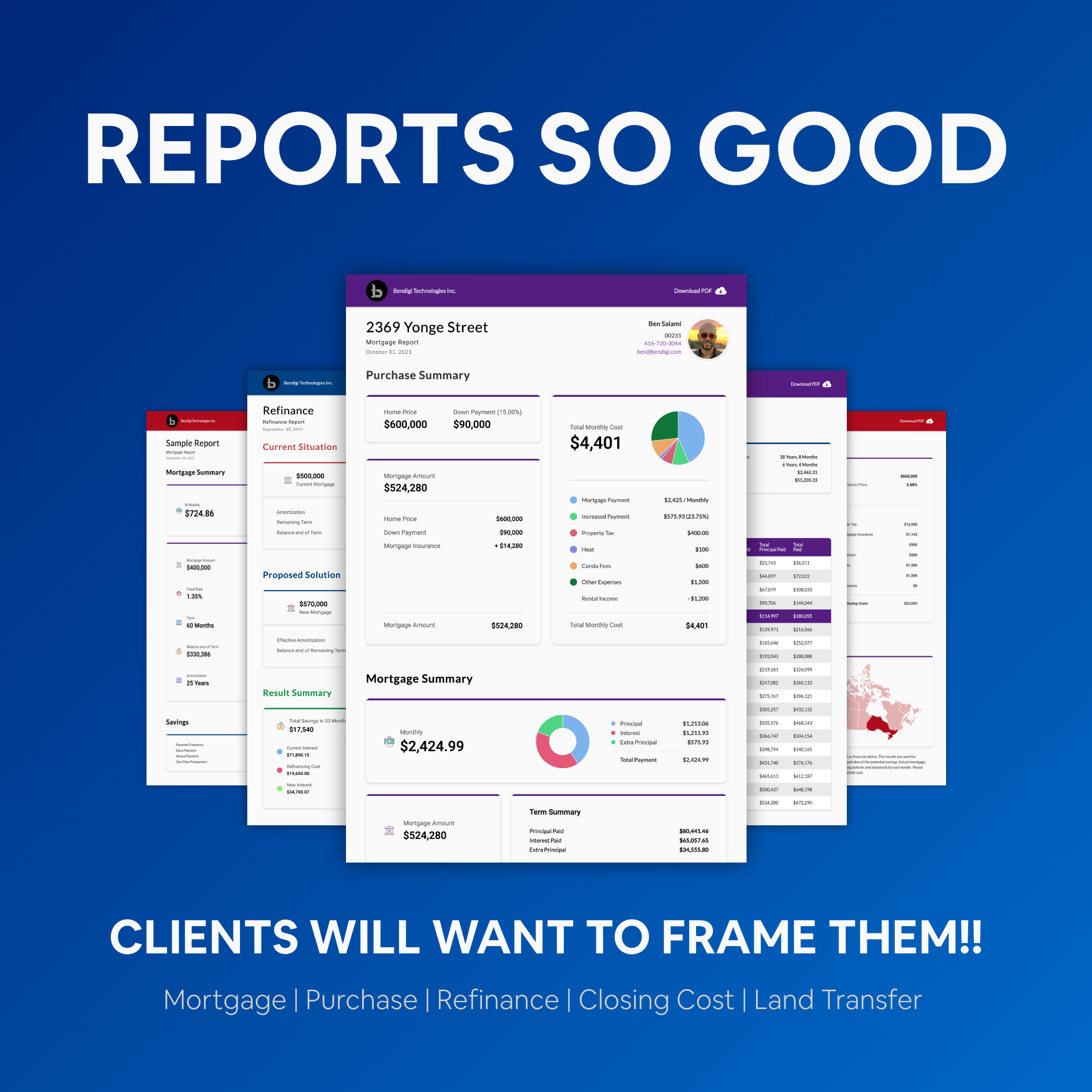 PRO Reports [PRO Features] - Canadian Mortgage App