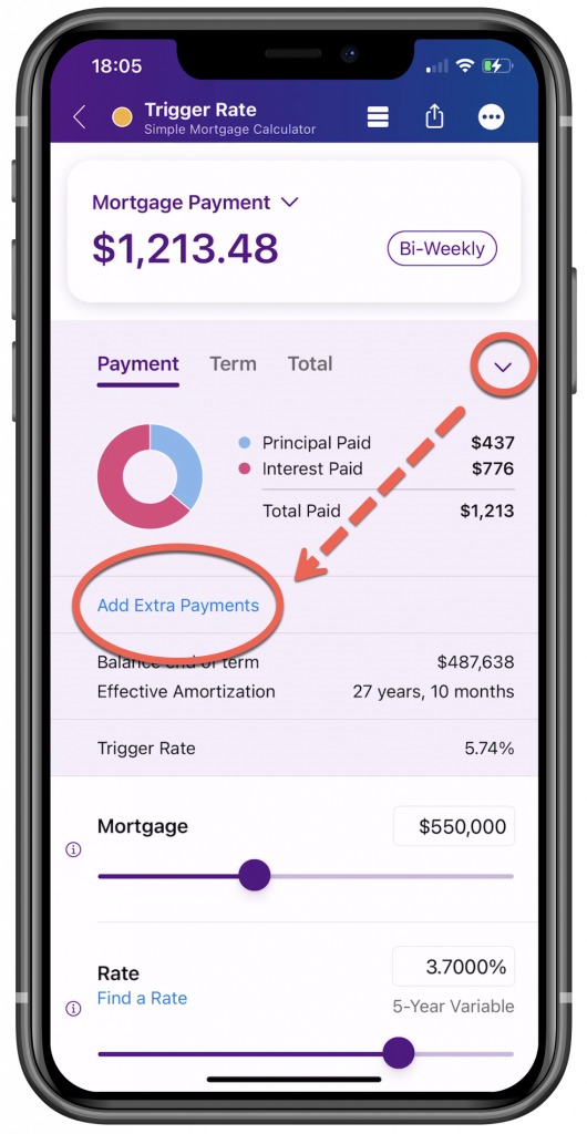 Add pre-payments in the Simple Mortgage Calculator